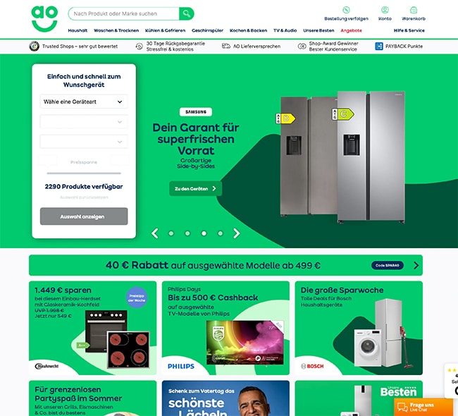 ao.de bewertung seriös